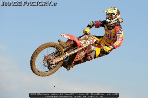 2009-10-03 Franciacorta - Motocross delle Nazioni 0322 Free practice MX1 - Clement Desalle - Honda 450 BEL